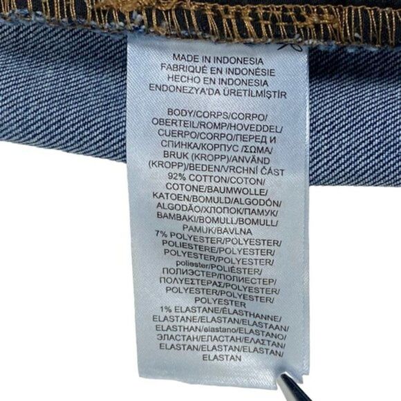 Lauren ralph Lauren Blue Medium Wash Modern Straight Curvy Denim Jeans US 14 - Picture 12 of 12